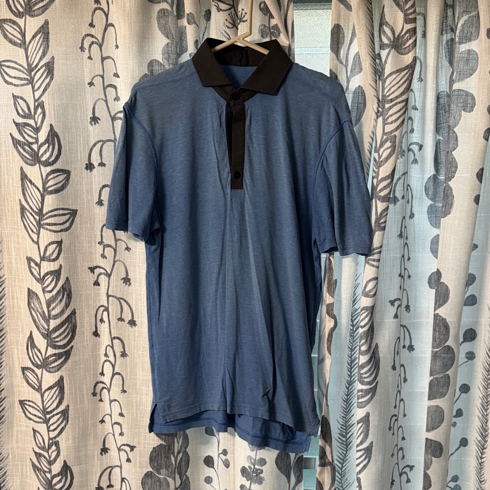 lululemon athletica Navy Polo with Black Collar